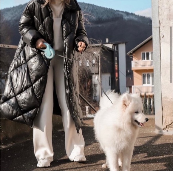 Zara Longline Quilted Jacket - Picture 4 of 16